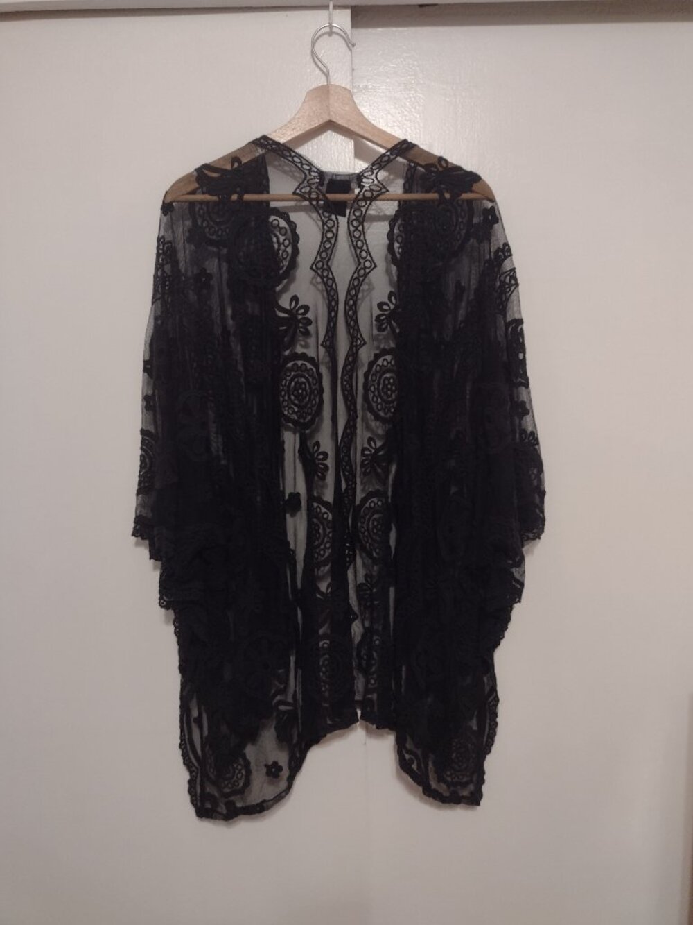 Marcus Adler Black Cotton Lace Duster - Picture 5 of 7